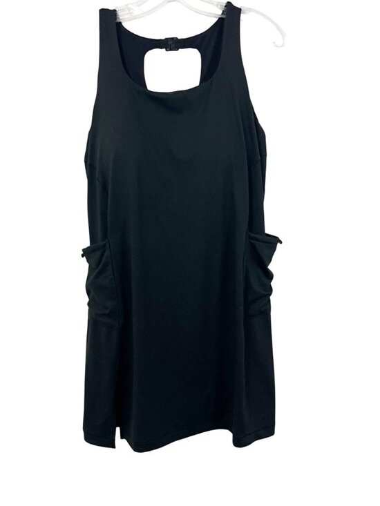 Alaskan Hardgear Duluth Trading Black Athletic Tank Dress - Size 14 - Picture 1 of 9